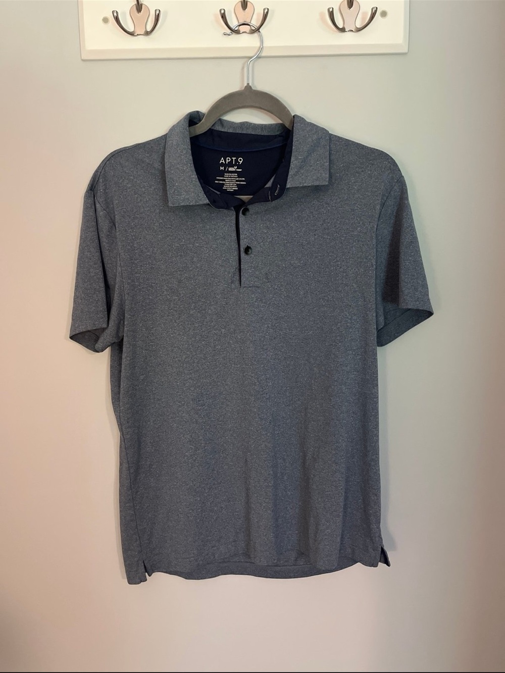 Apt. 9 Men's Dark Heather Gray Polo
